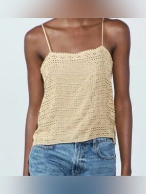 Zara Studded Floaty Tank Top